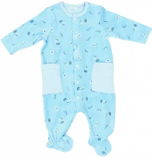 Hosszú ujjú rugdalózó